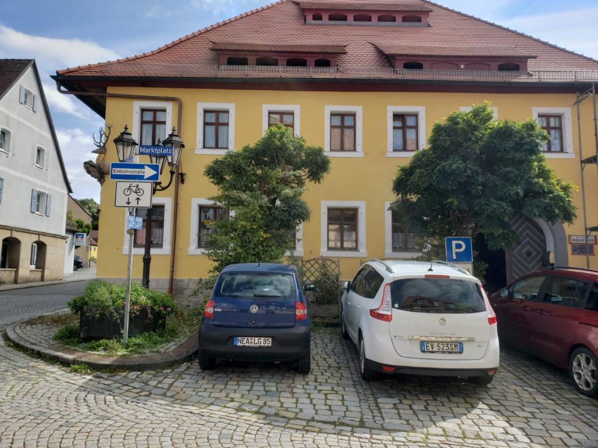 Alte Poststation Goldener Hirsch Hotel Emskirchen Exterior foto